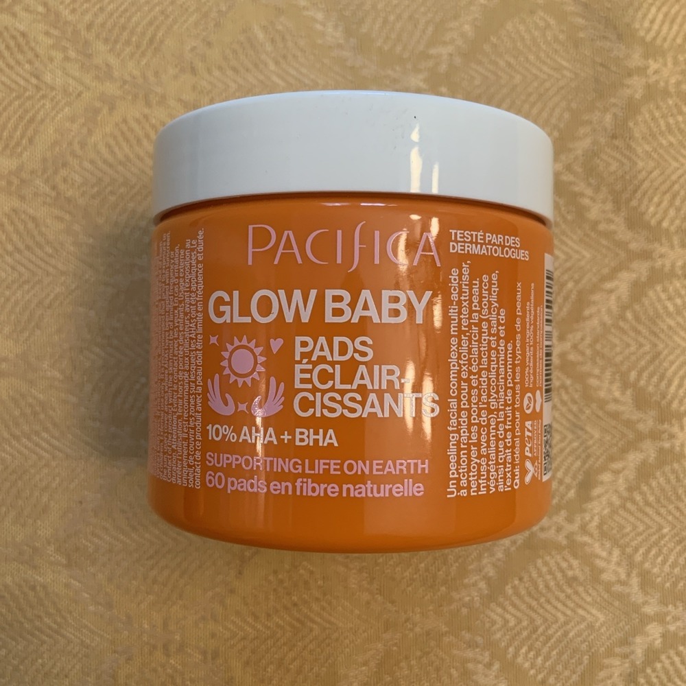 Pacifica Glow Baby Brightening Peel Pads 10% AHA + BHA - 60 Pads SEALED - Picture 2 of 4